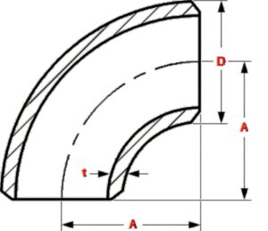 Weight For Stainless Steel 90 Degree Elbow