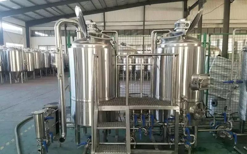 stainless steel pipes installed in an industrial system