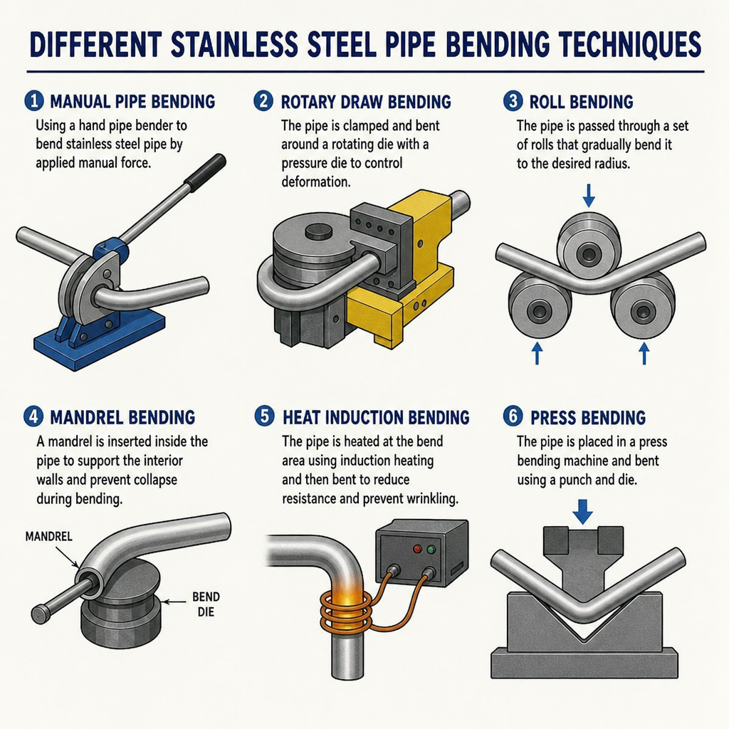 Stainless Steel Pipe Bend Method