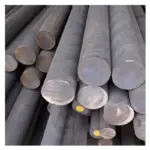2507 stainless steel F53 round bars stacked in a warehouse