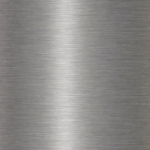 Polished stainless steel sheet metal panel with brushed grain finish