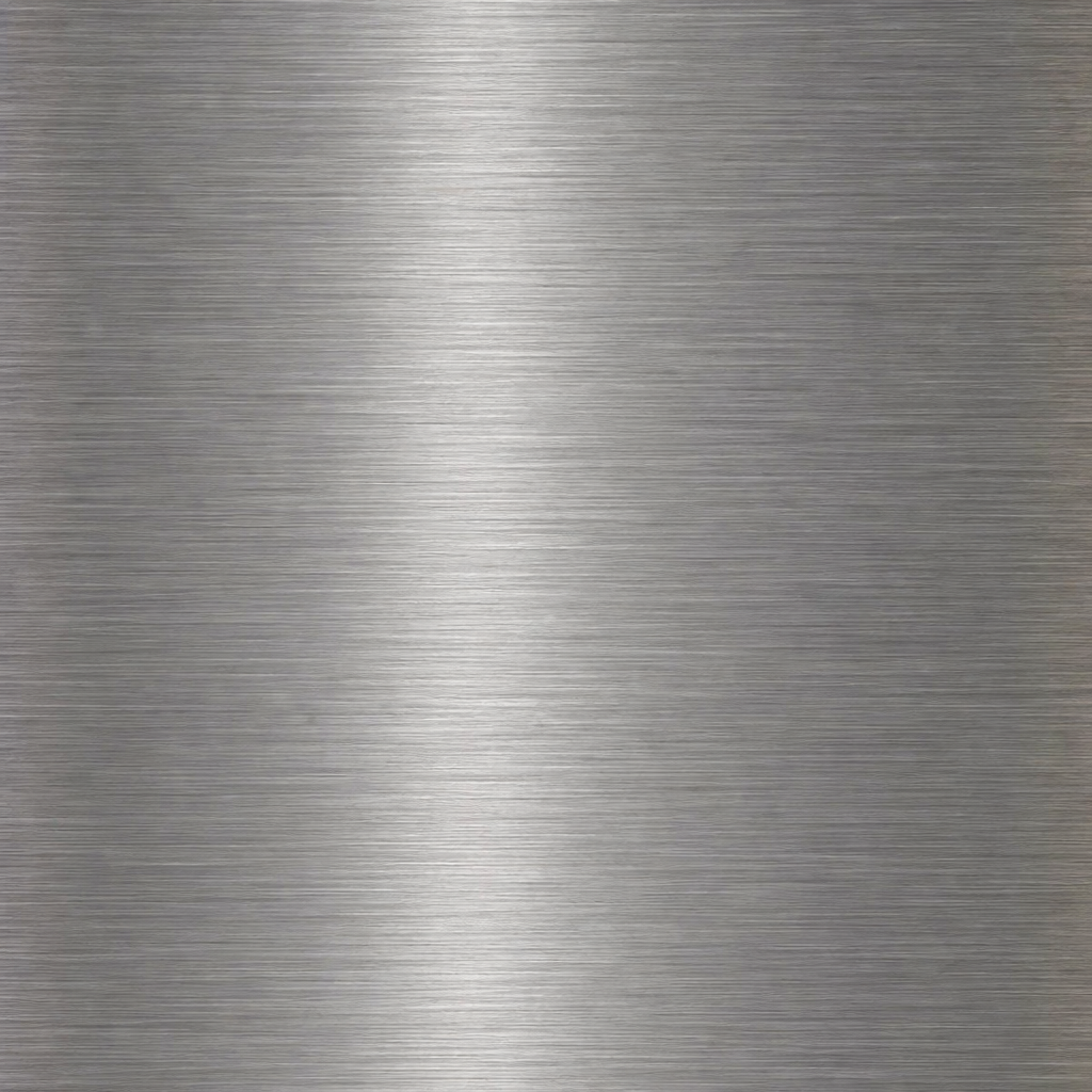 Polished stainless steel sheet metal panel with brushed grain finish