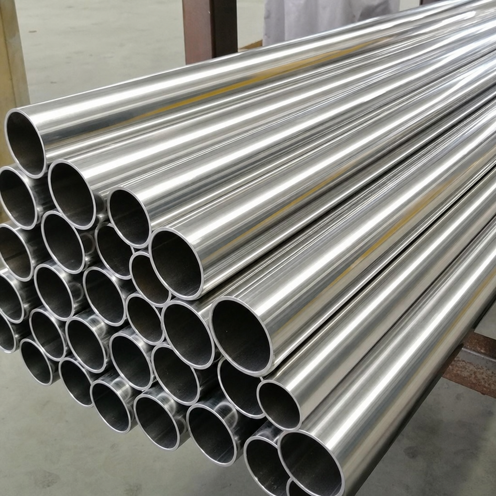 bright annealed stainless steel pipes with reflective finish